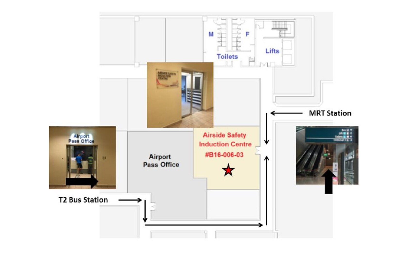 directions to the airside safety induction briefing at changi airport