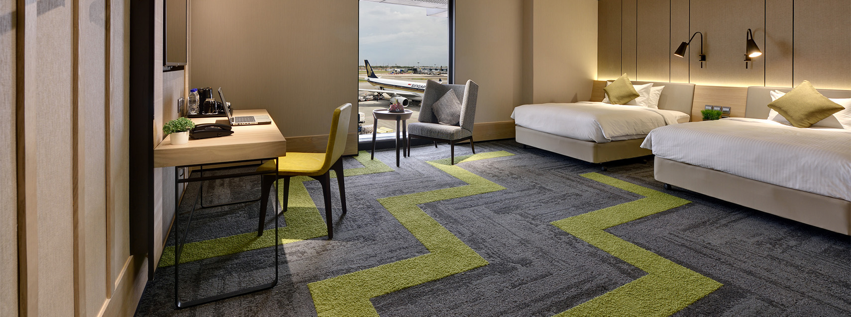 Can I get a room in Singapore airport?