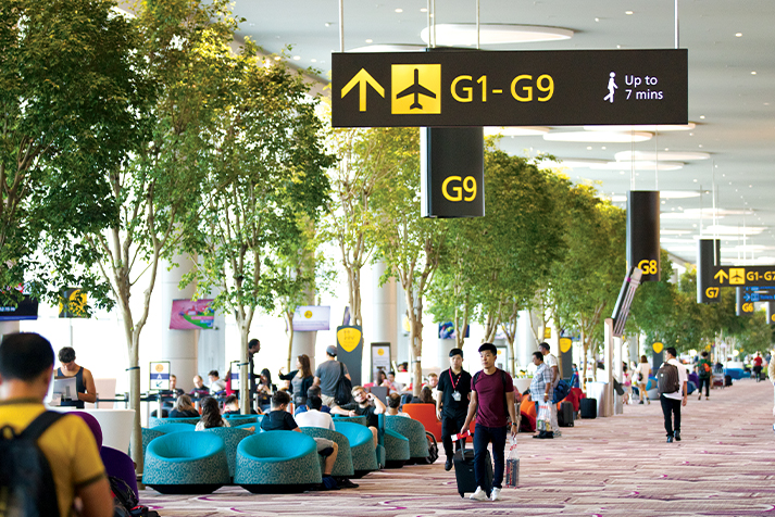 Singapore Changi Airport Departure and Transit Area Terminal 1 