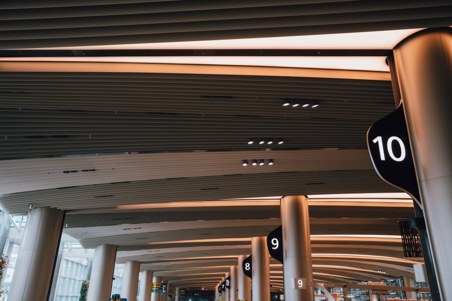 T2 departure hall gates