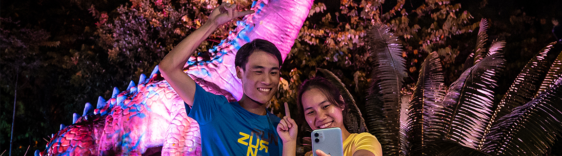 dino glow jurassic mile