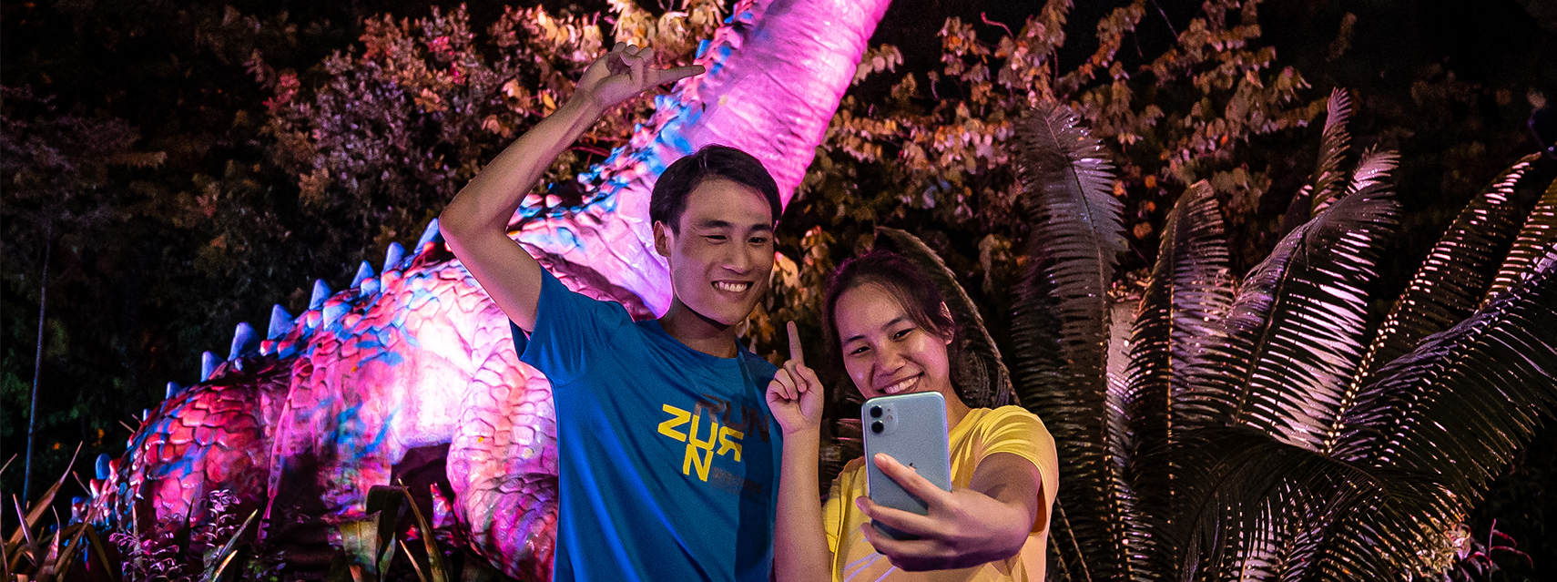 dino glow jurassic mile