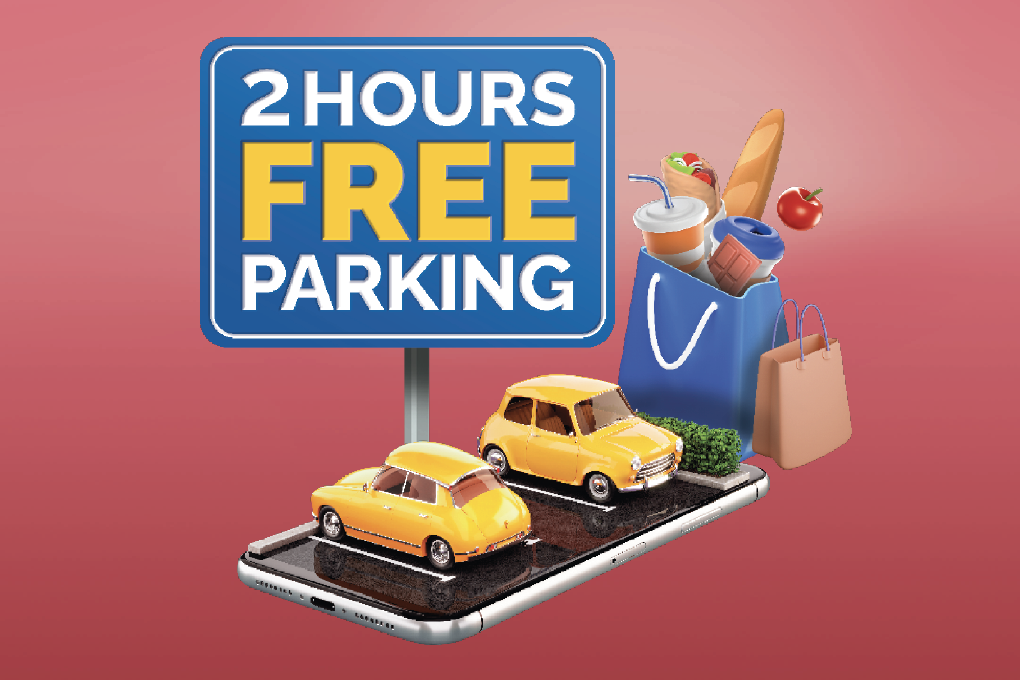 2 Hours Free Parking