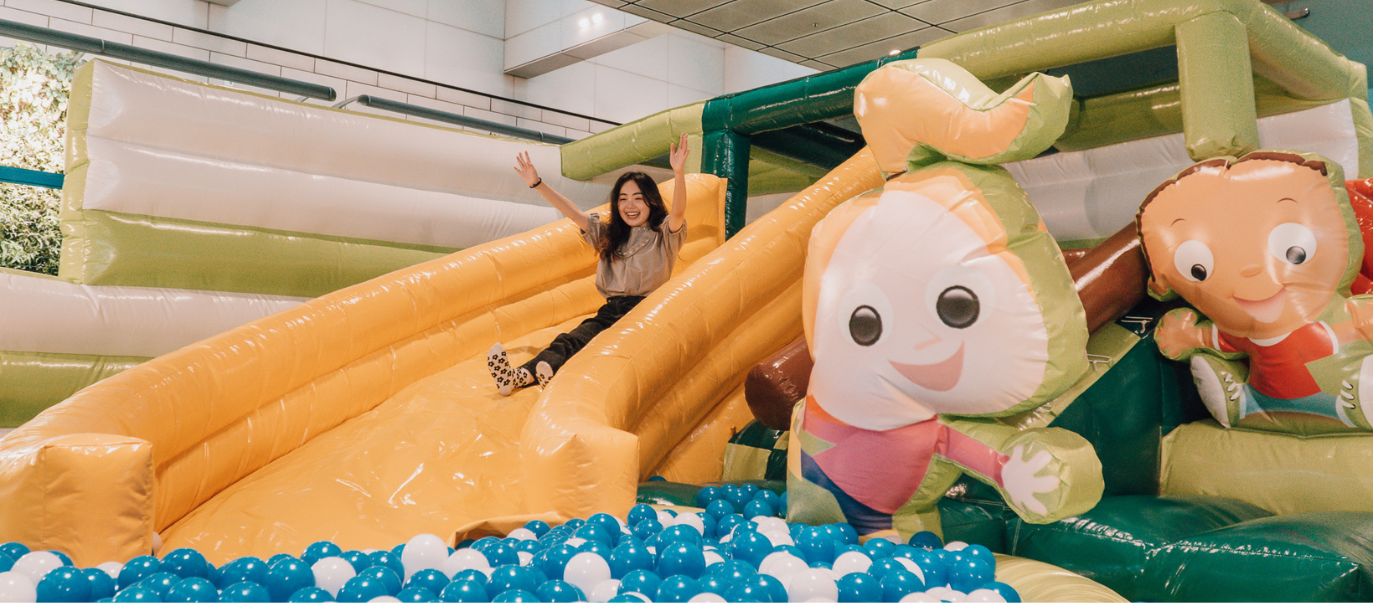 Mega Bounce at Changi Airport