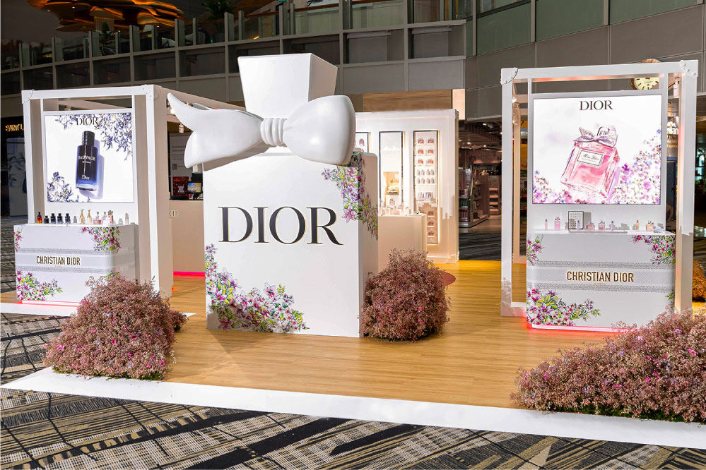 Changi 1st Miss Dior Pop up Changi Airport Singapore