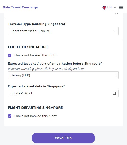 singapore safe travel digital verification