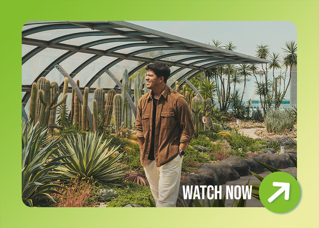 Creator posing at Cactus Garden