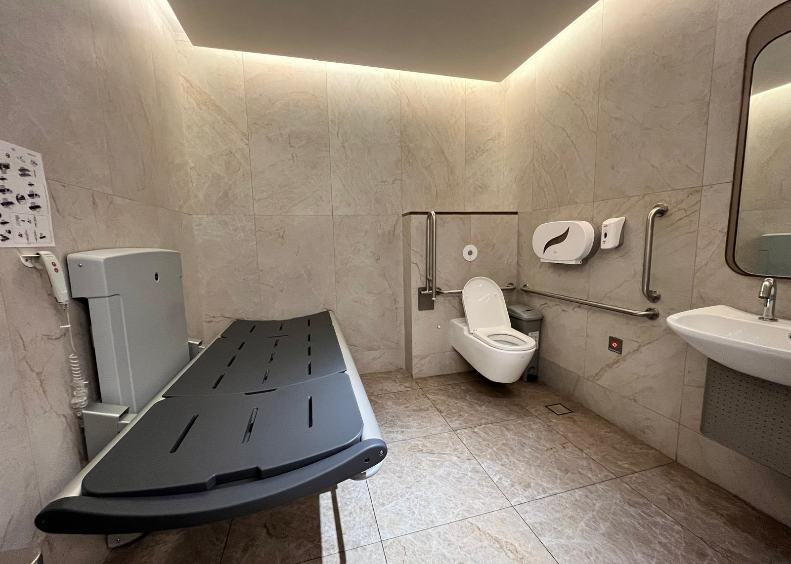 Accessible changing room 