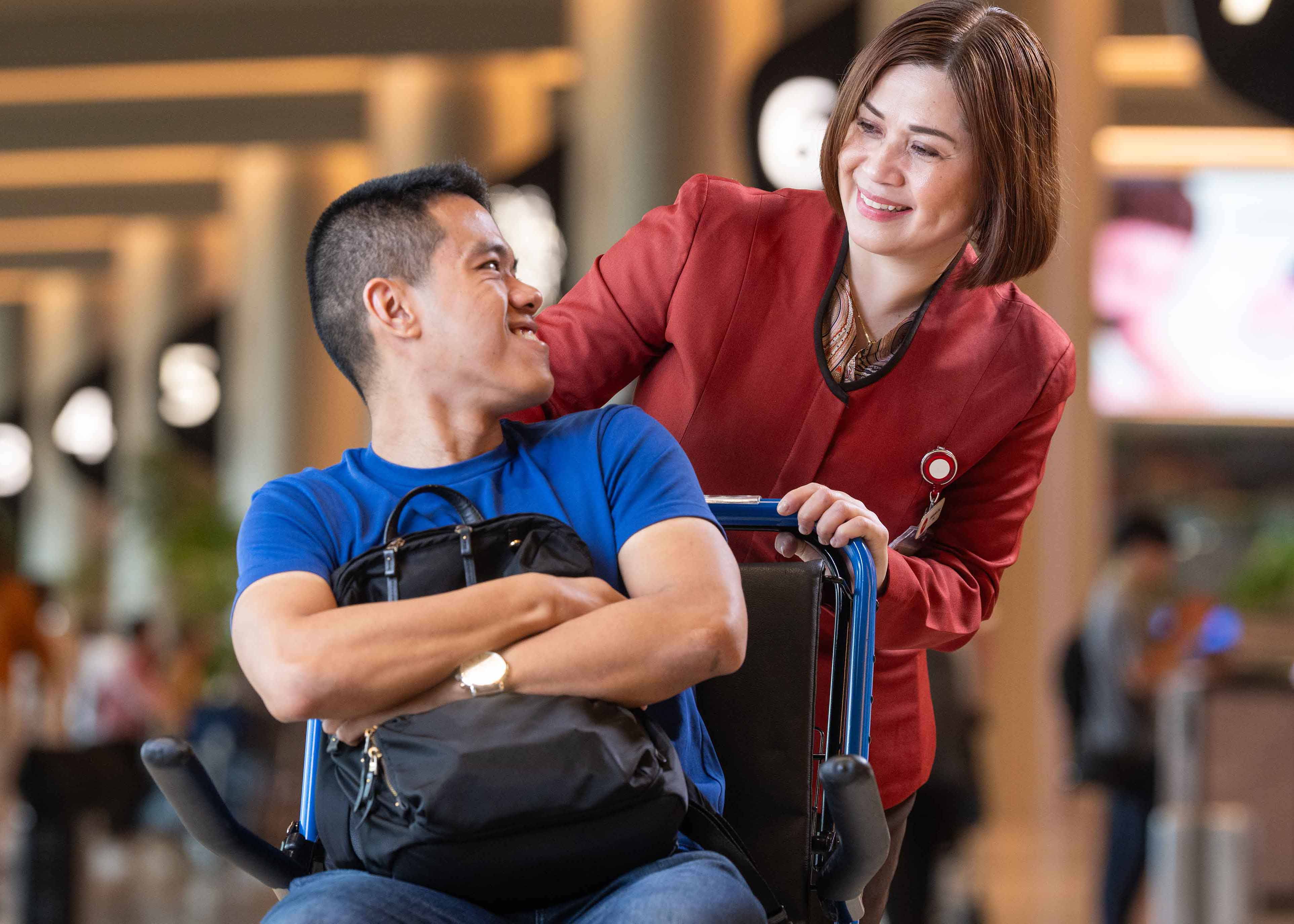 Wheelchair service provided by airlines 