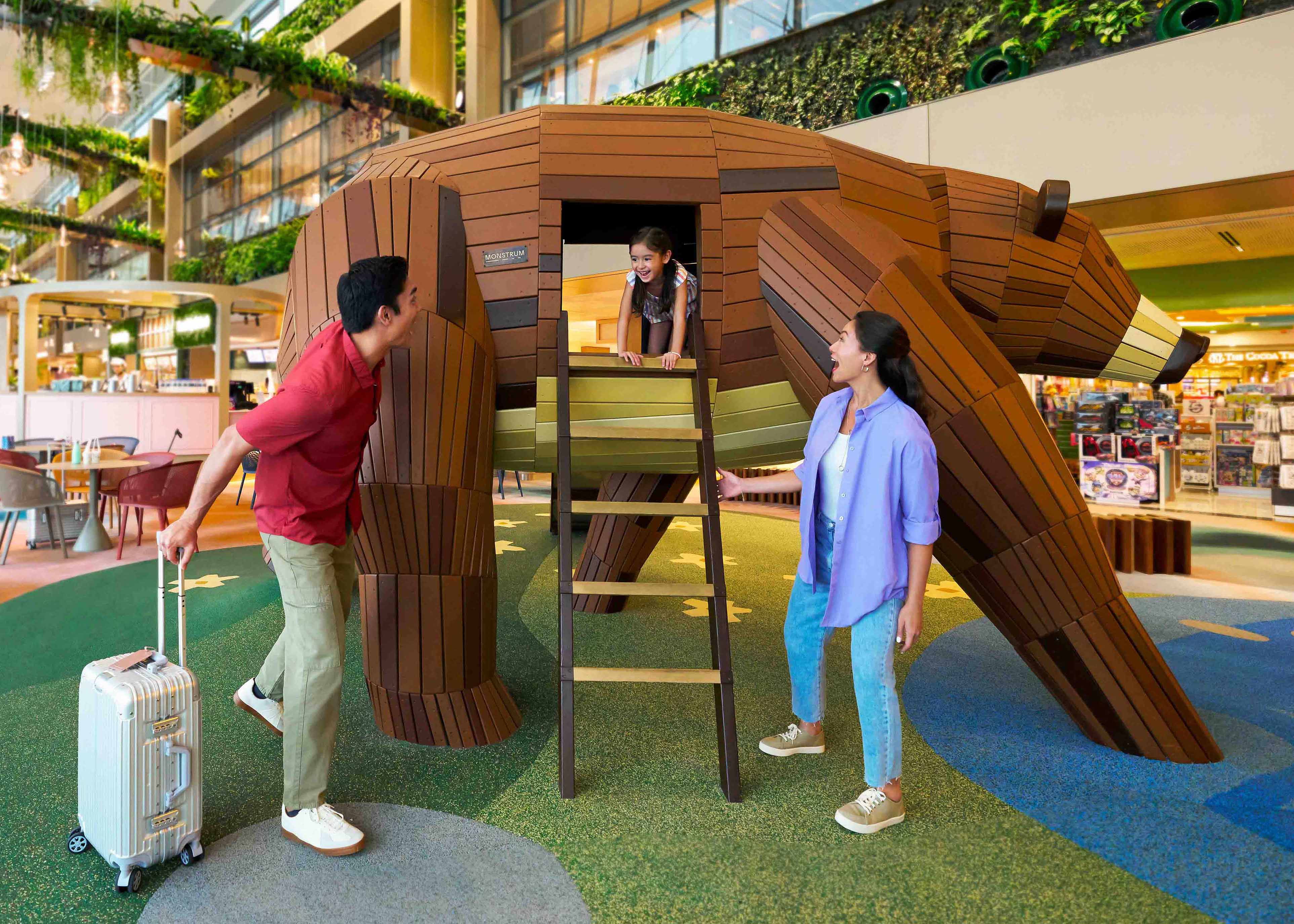 Children playing at 2 Bears Hideout play area