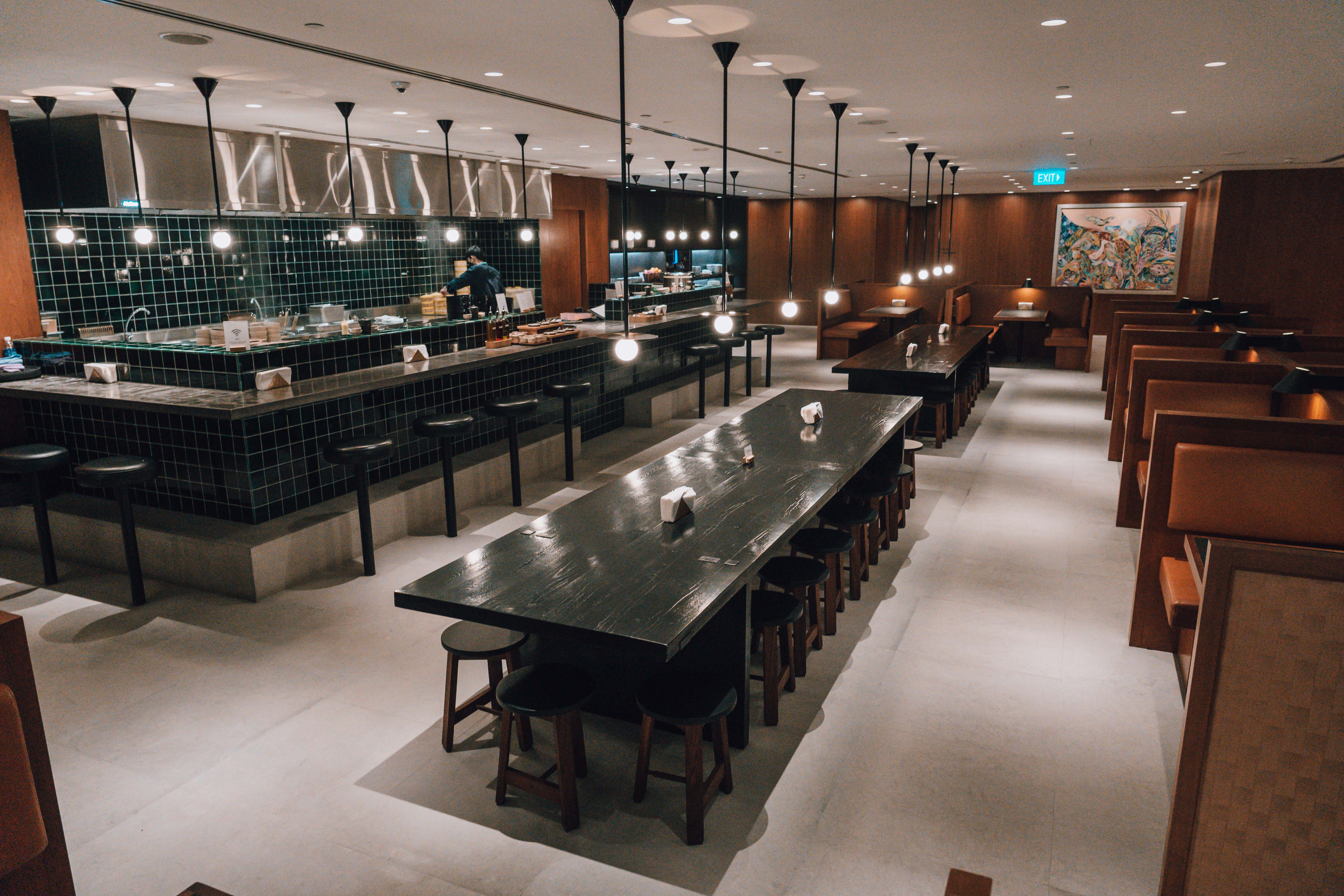 Cathay Pacific Lounge food hall