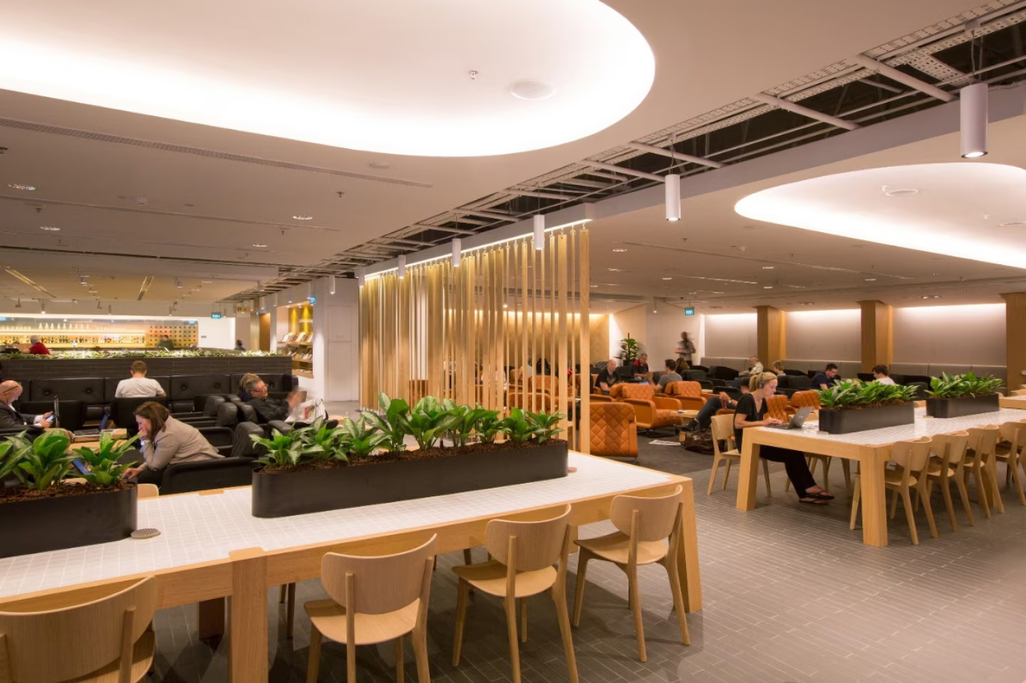 Qantas Business Lounge interior