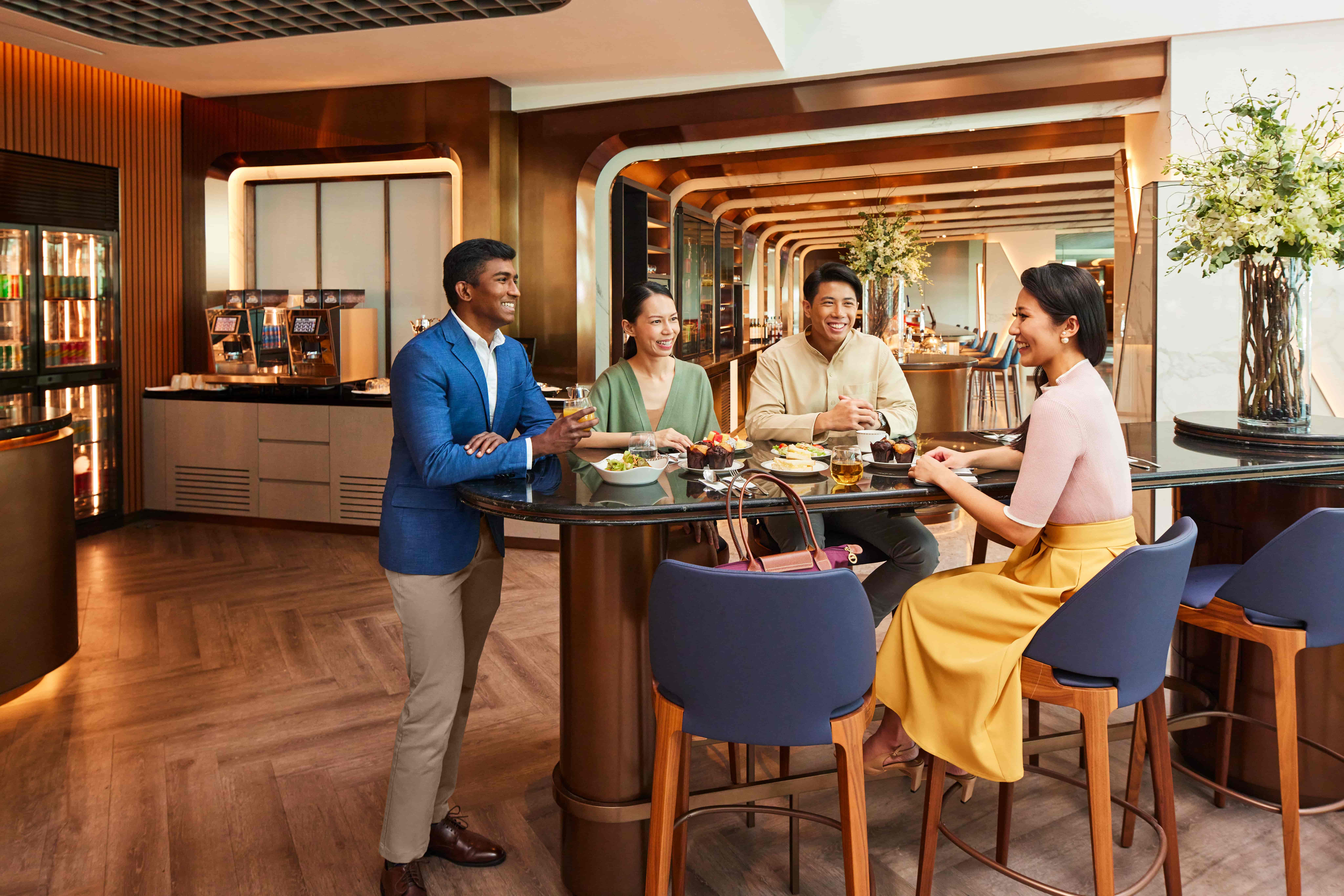 SilverKris Lounge dining area