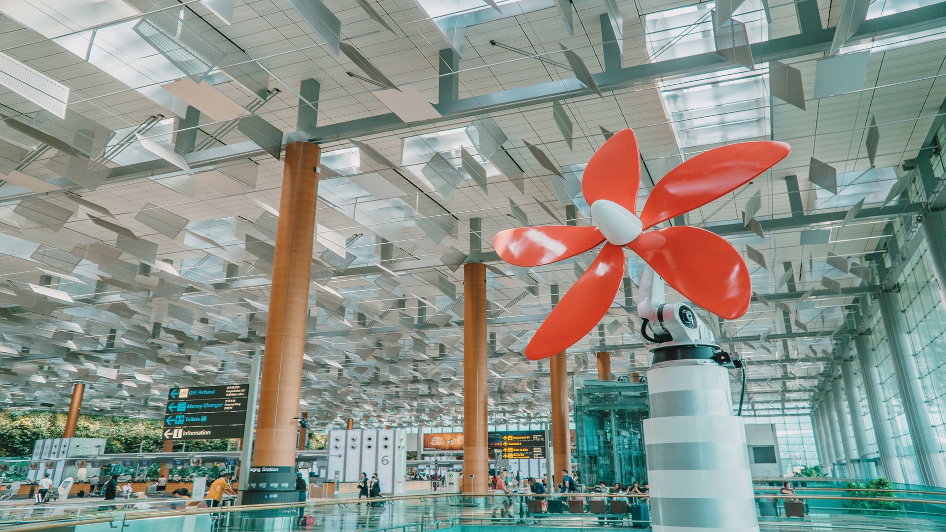 Screen displaying Changi Airport’s tour chatbot