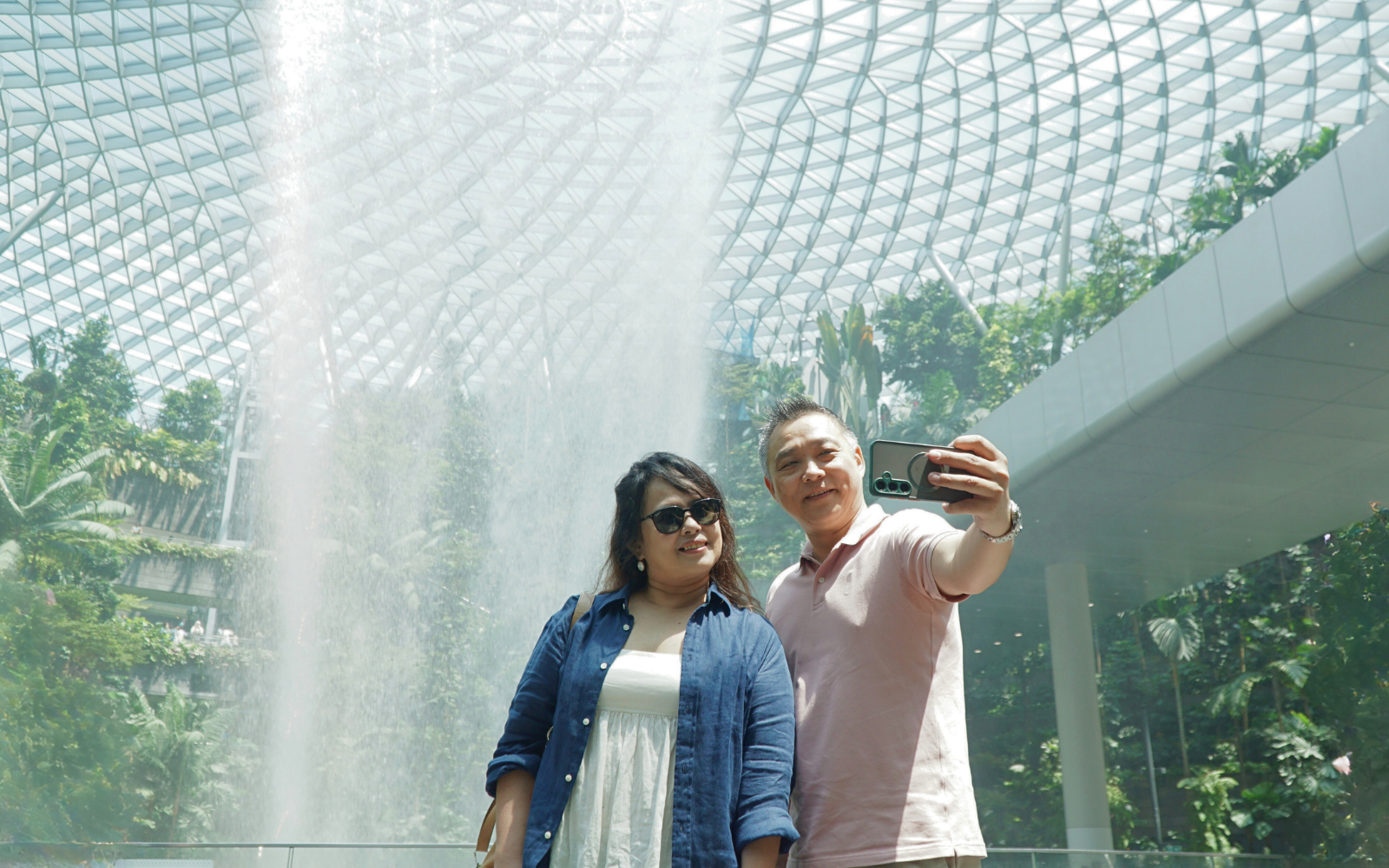 Snapping memories at Jewel Changi Airport