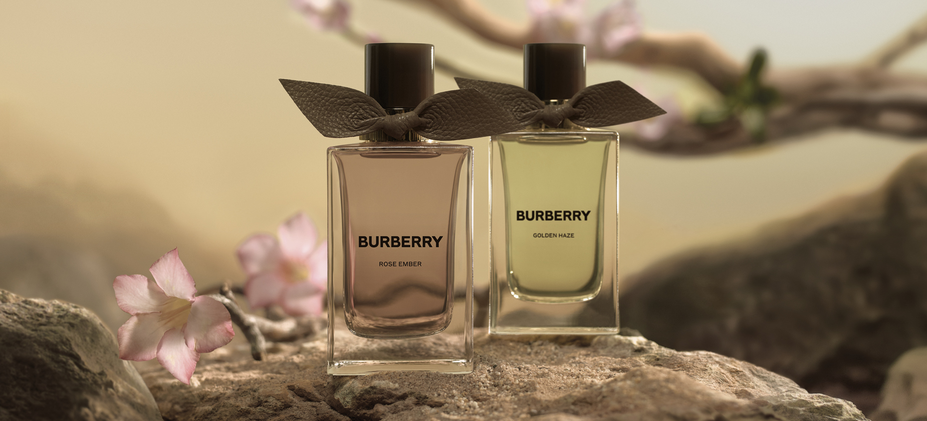 Changi First Burberry Basecamp Outpost Product Burberry Signatures Extreme Botanicals: Golden Haze and Rose Ember 