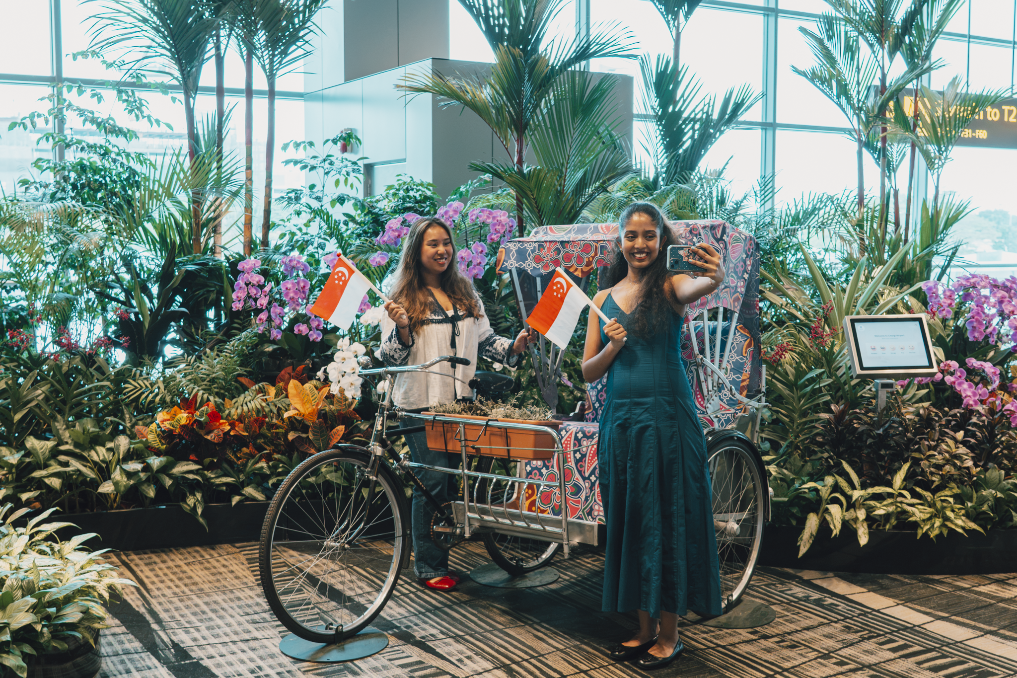 Terminal 3 Rickshaw display 