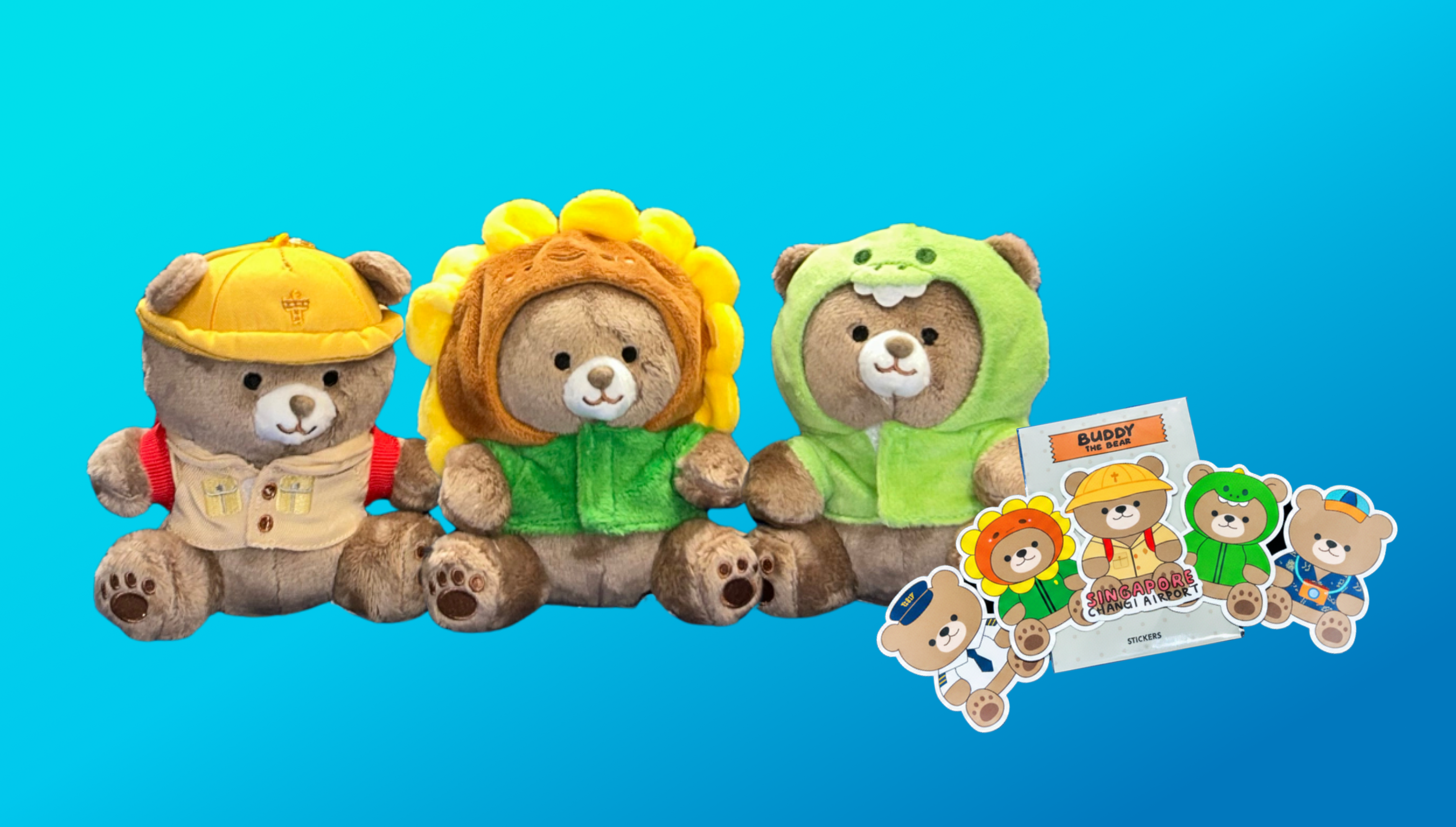 Buddy keychains and sticker packs