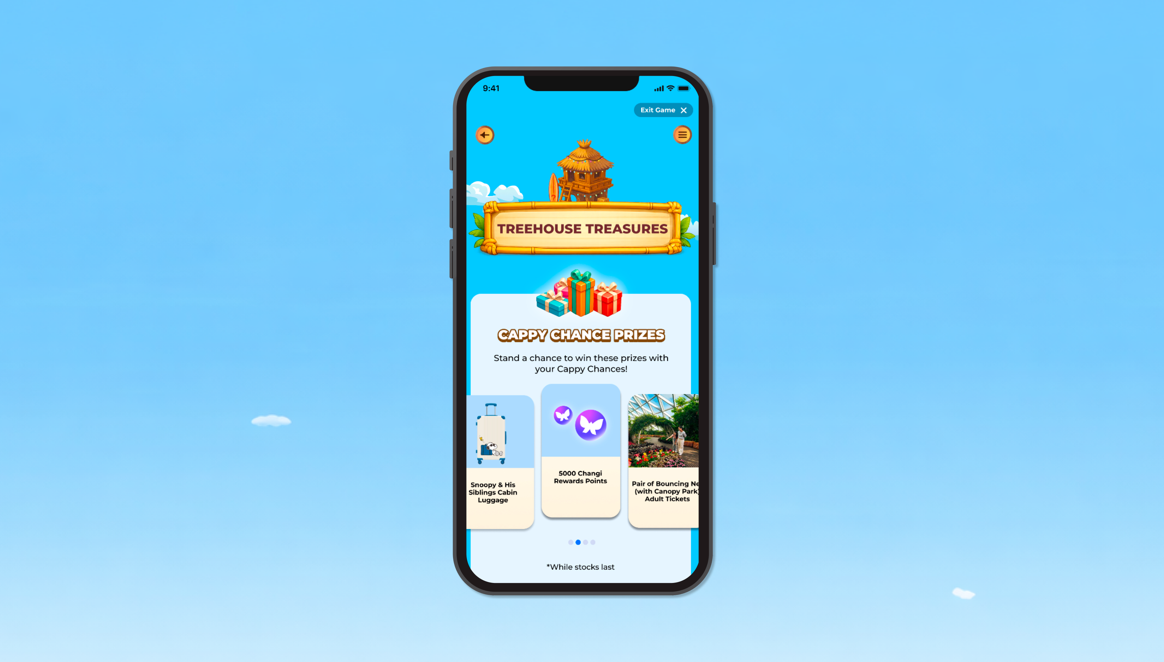 View rewards in Treehouse Treasures