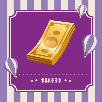 S$ 1000 Cash Prize