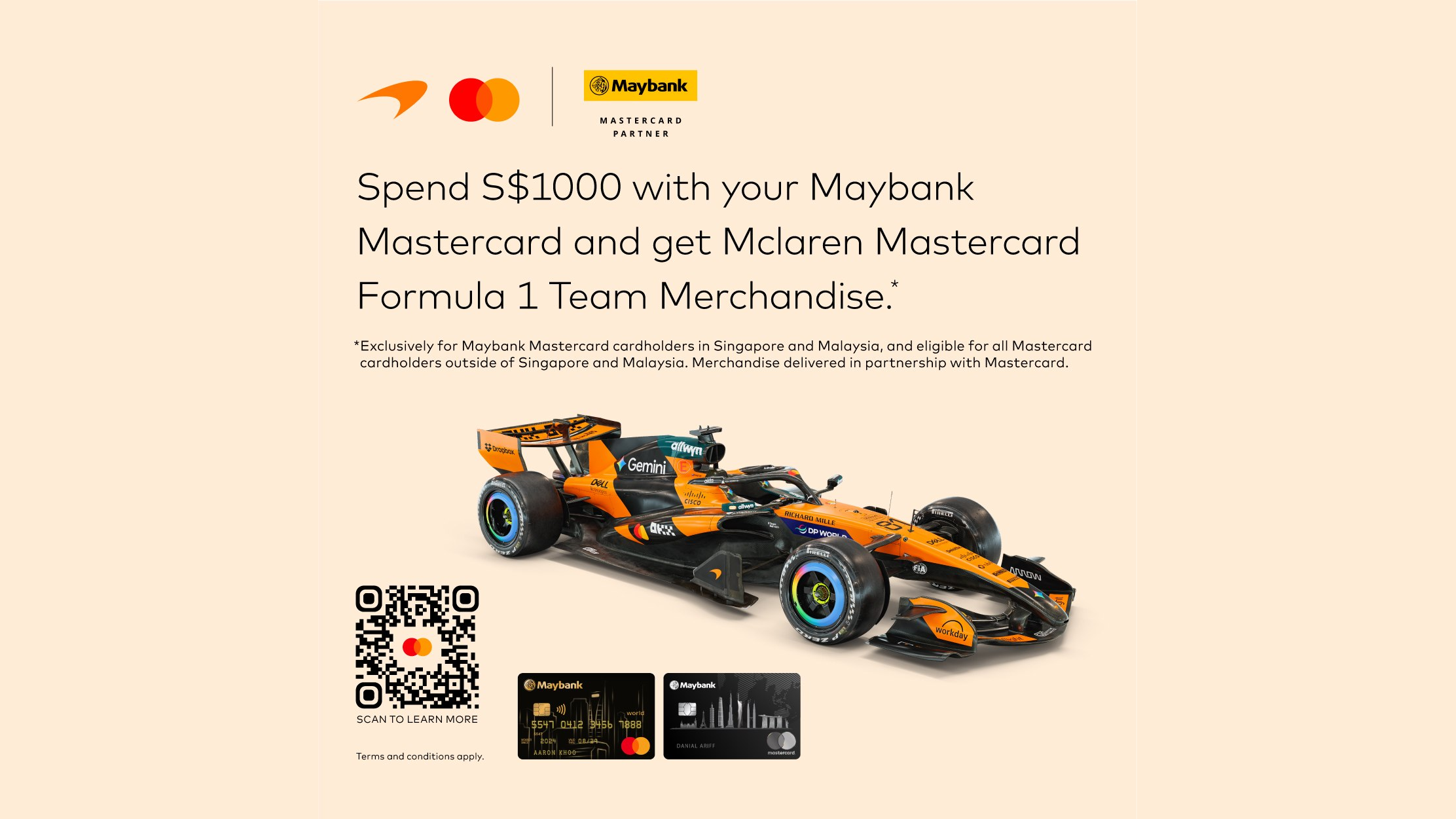 mclaren mastercard promotion