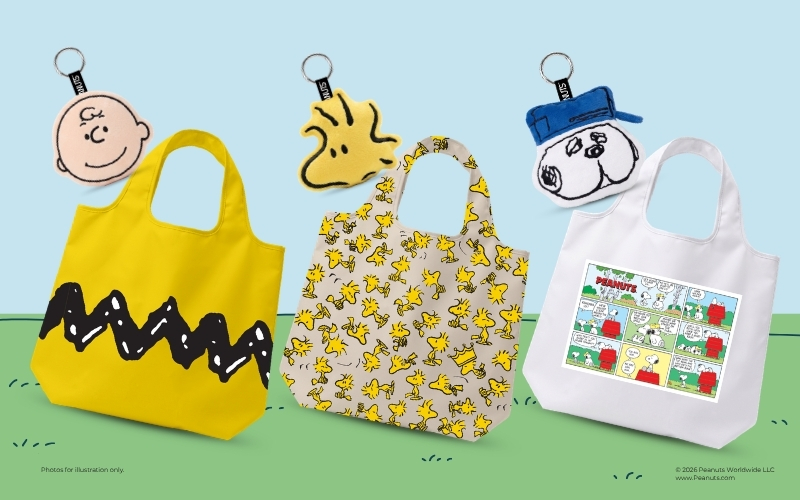 PEANUTS PLUSHIE REUSABLE BAG