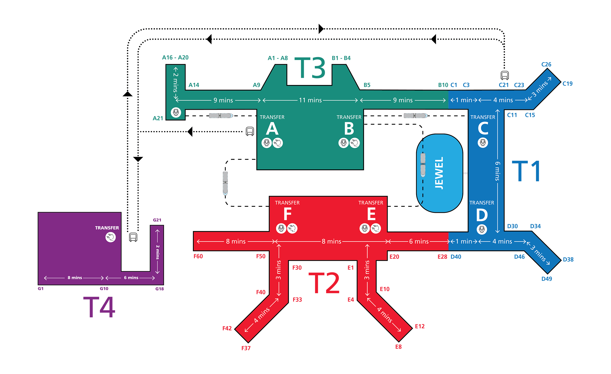 changi airport terminal 1 map